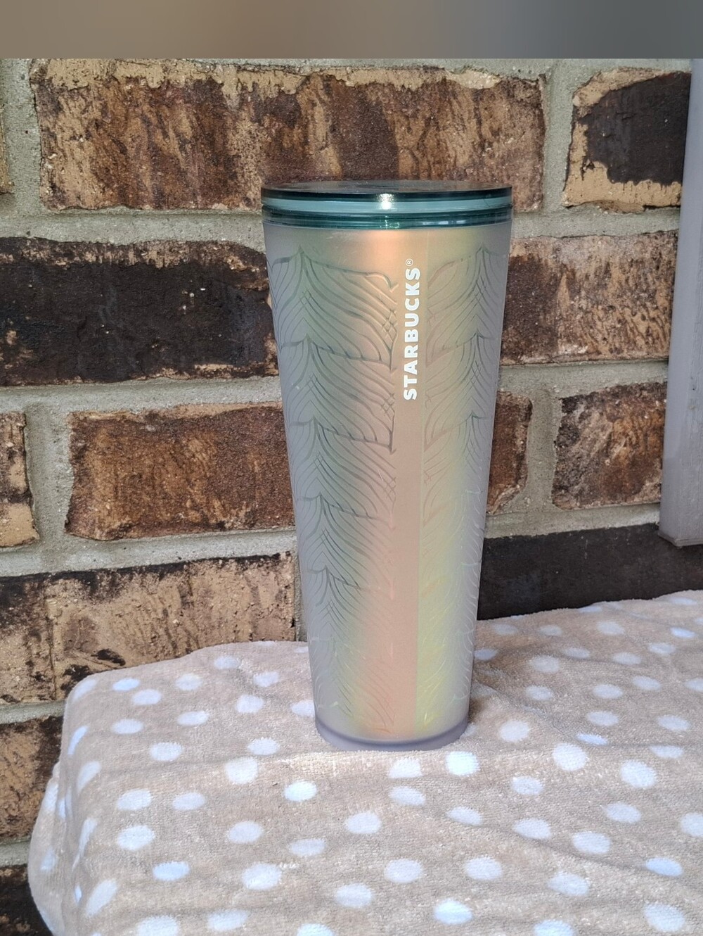 Starbucks RARE 2021 Iridescent Luster Undersea Mermaid Tail Tumbler